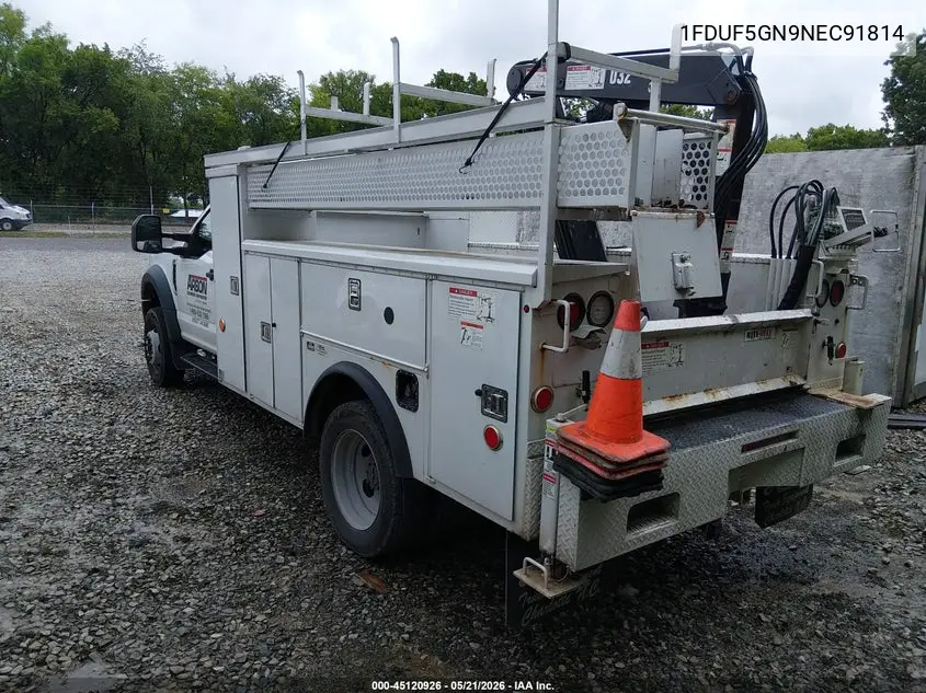 2022 Ford F-550 Chassis Xl VIN: 1FDUF5GN9NEC91814 Lot: 45120926
