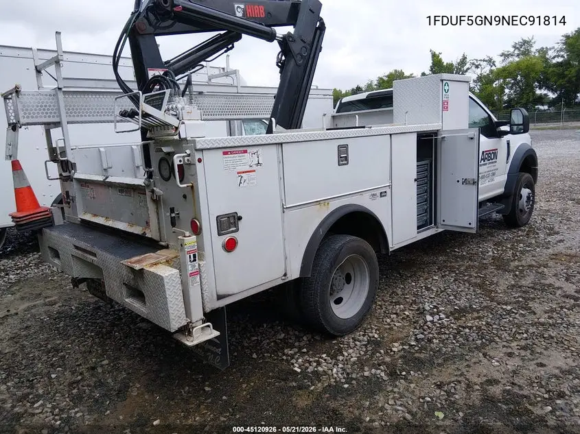 2022 Ford F-550 Chassis Xl VIN: 1FDUF5GN9NEC91814 Lot: 45120926
