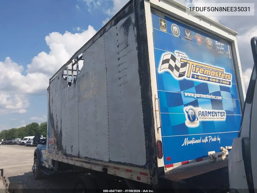 2022 Ford F-550 Chassis Xl VIN: 1FDUF5GN8NEE35031 Lot: 45477451