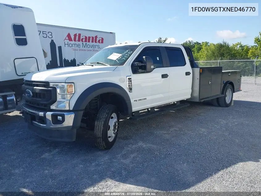 2022 Ford F-550 Chassis Xl VIN: 1FD0W5GTXNED46770 Lot: 45645726