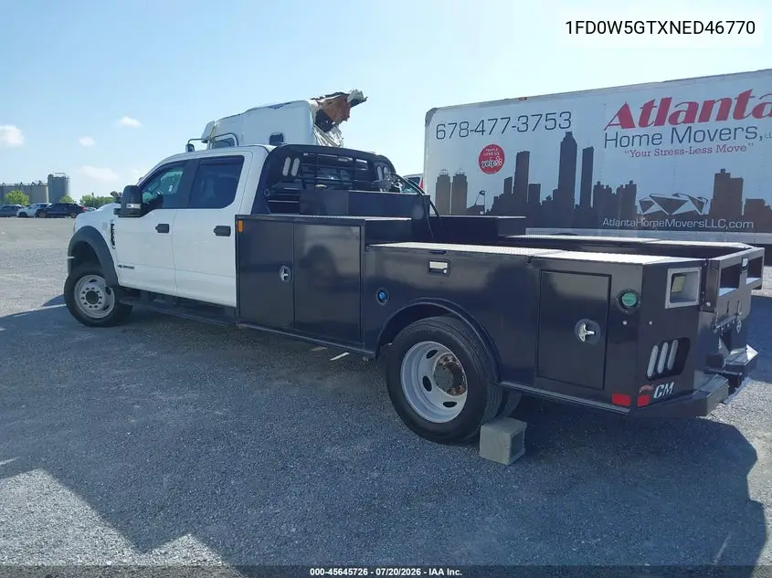 2022 Ford F-550 Chassis Xl VIN: 1FD0W5GTXNED46770 Lot: 45645726