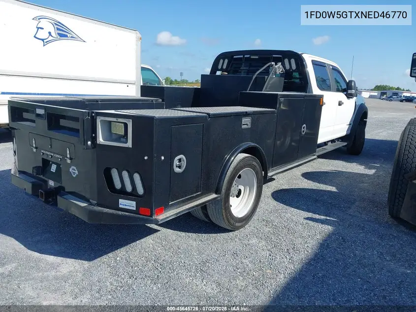 2022 Ford F-550 Chassis Xl VIN: 1FD0W5GTXNED46770 Lot: 45645726