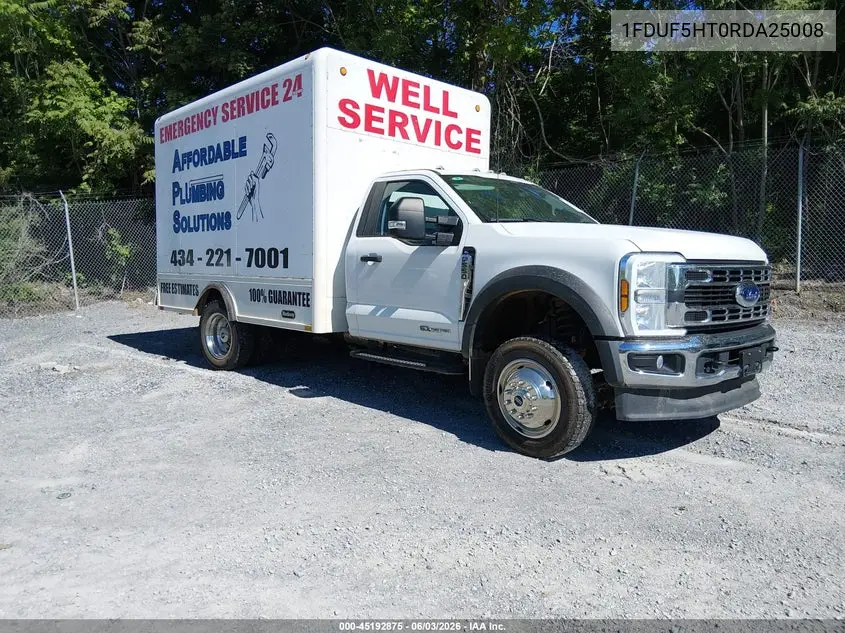 2024 Ford F-550 Chassis Xl VIN: 1FDUF5HT0RDA25008 Lot: 45192875