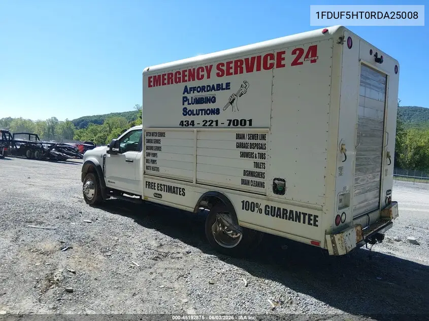 2024 Ford F-550 Chassis Xl VIN: 1FDUF5HT0RDA25008 Lot: 45192875