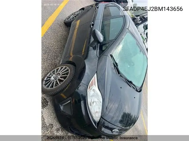 2011 Ford Fiesta Se VIN: 3FADP4EJ2BM143656 Lot: 20269979