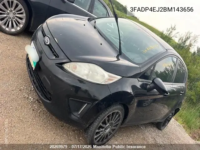 2011 Ford Fiesta Se VIN: 3FADP4EJ2BM143656 Lot: 20269979