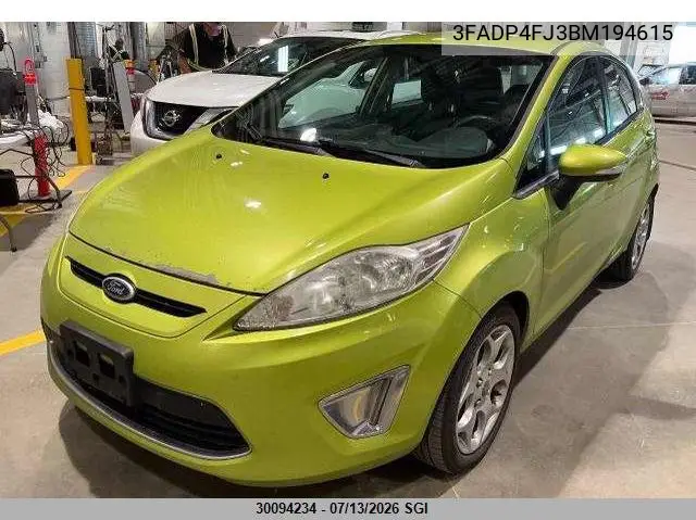 2011 Ford Fiesta Ses VIN: 3FADP4FJ3BM194615 Lot: 30094234