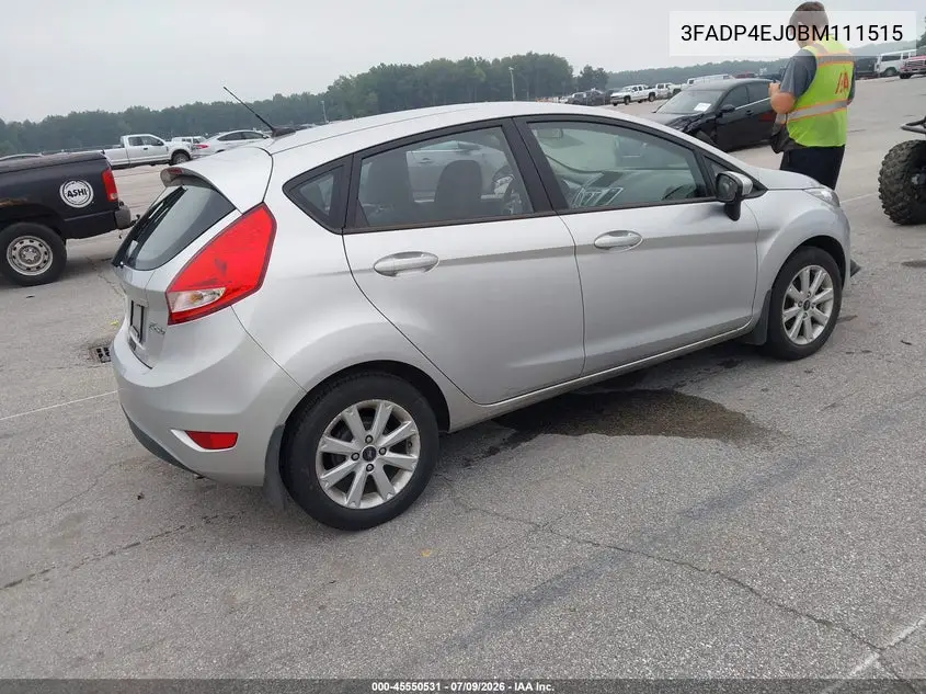 2011 Ford Fiesta Se VIN: 3FADP4EJ0BM111515 Lot: 45550531