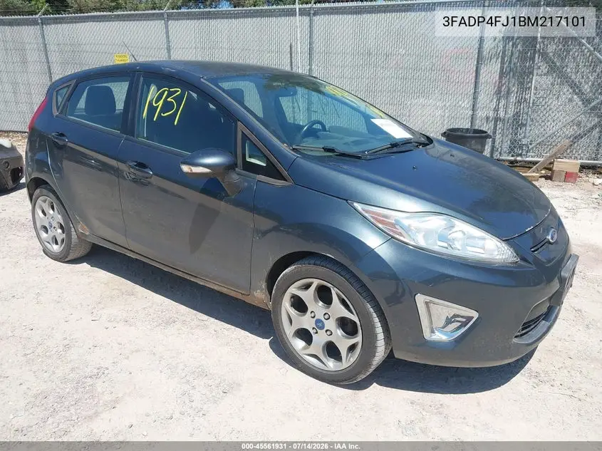 2011 Ford Fiesta Ses VIN: 3FADP4FJ1BM217101 Lot: 45561931