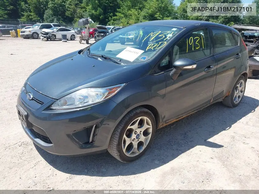 2011 Ford Fiesta Ses VIN: 3FADP4FJ1BM217101 Lot: 45561931