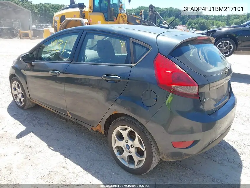 2011 Ford Fiesta Ses VIN: 3FADP4FJ1BM217101 Lot: 45561931