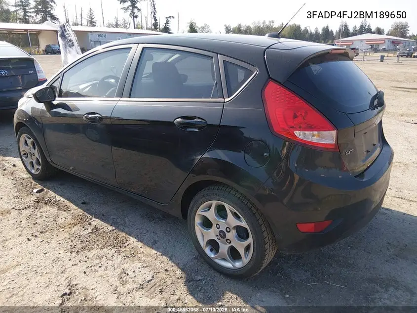 2011 Ford Fiesta Ses VIN: 3FADP4FJ2BM189650 Lot: 45562068