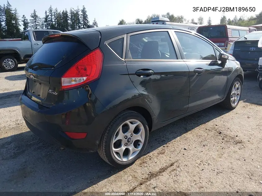 2011 Ford Fiesta Ses VIN: 3FADP4FJ2BM189650 Lot: 45562068