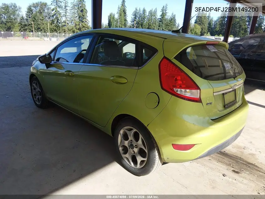 2011 Ford Fiesta Ses VIN: 3FADP4FJ2BM149200 Lot: 45574098