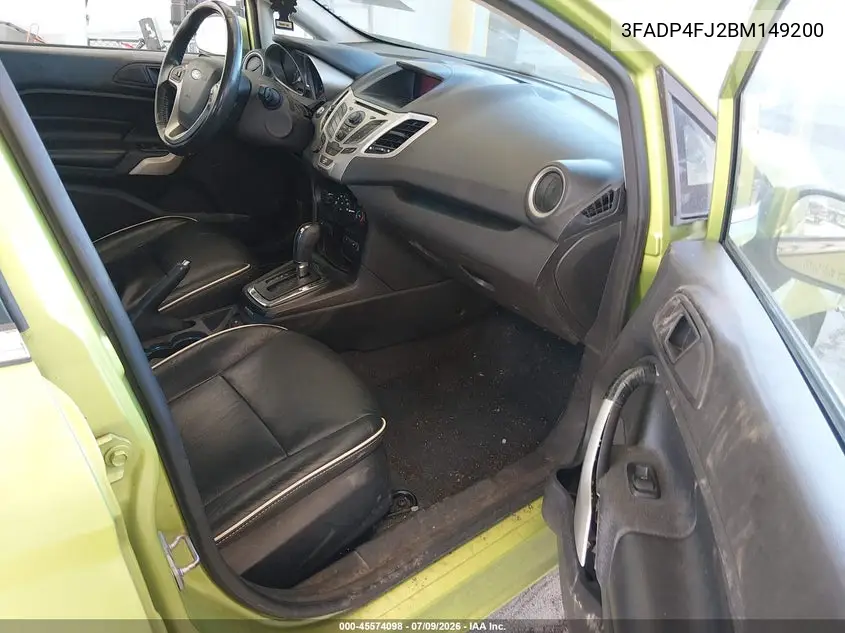 2011 Ford Fiesta Ses VIN: 3FADP4FJ2BM149200 Lot: 45574098