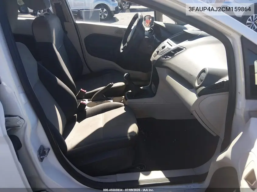 2012 Ford Fiesta VIN: 3FAUP4AJ2CM159864 Lot: 45585934