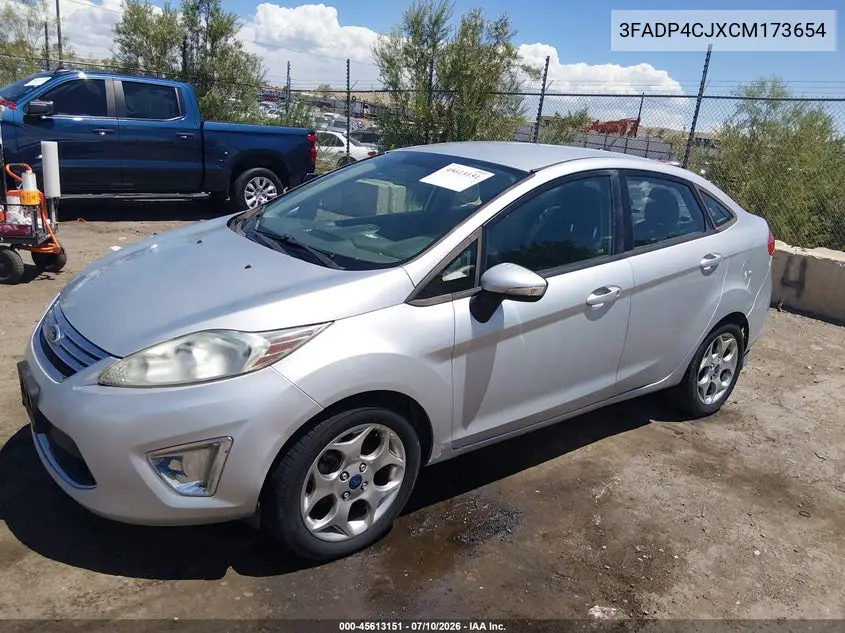 2012 Ford Fiesta Sel VIN: 3FADP4CJXCM173654 Lot: 45613151