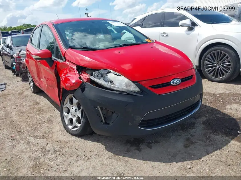 2012 Ford Fiesta Ses VIN: 3FADP4FJ0CM103799 Lot: 45662168