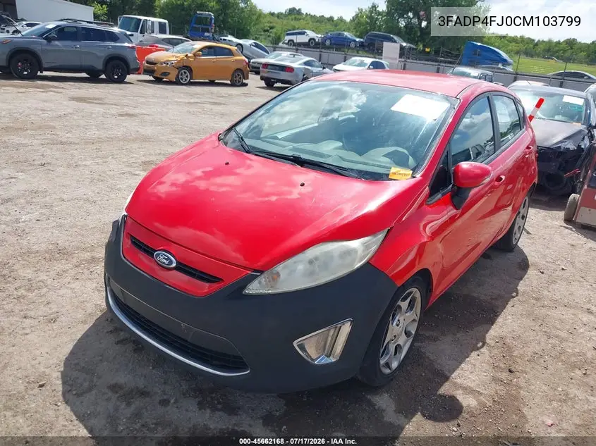 2012 Ford Fiesta Ses VIN: 3FADP4FJ0CM103799 Lot: 45662168