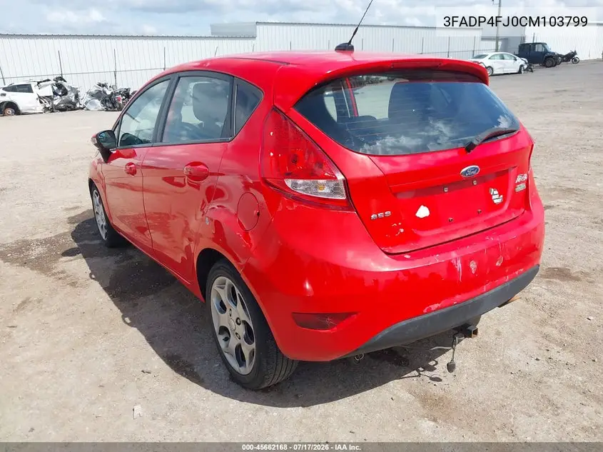 2012 Ford Fiesta Ses VIN: 3FADP4FJ0CM103799 Lot: 45662168