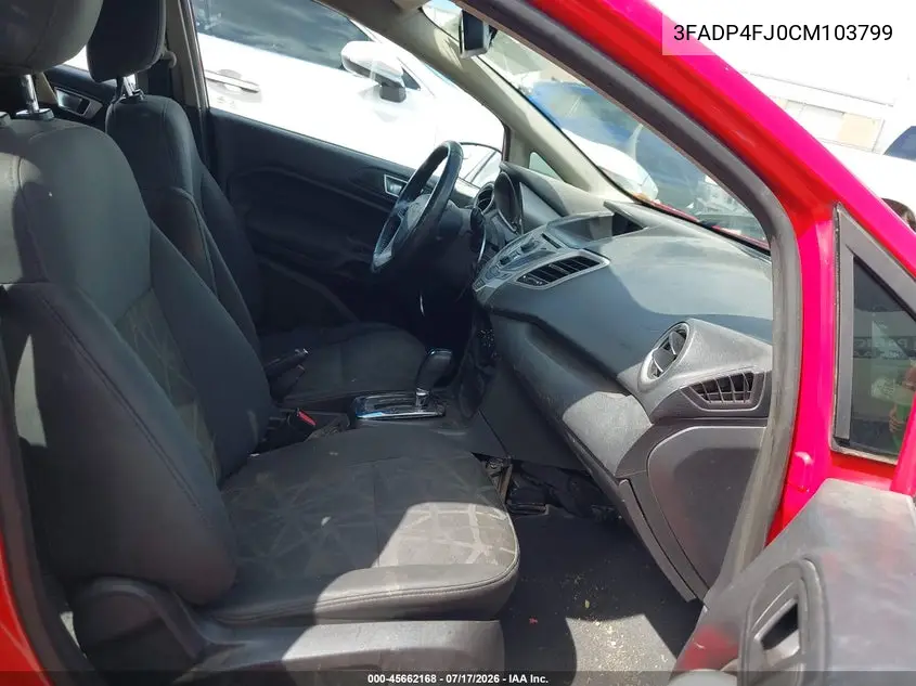 2012 Ford Fiesta Ses VIN: 3FADP4FJ0CM103799 Lot: 45662168