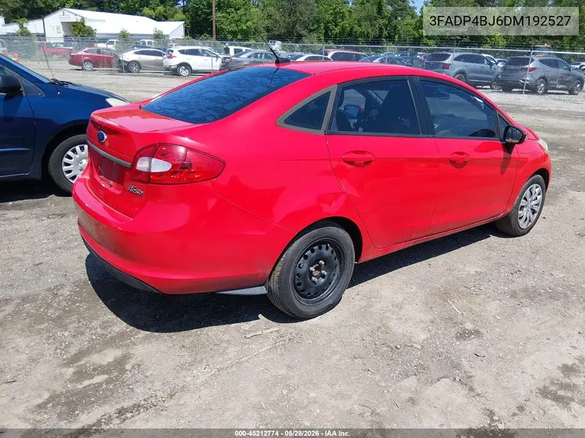 2013 Ford Fiesta Se VIN: 3FADP4BJ6DM192527 Lot: 45212774