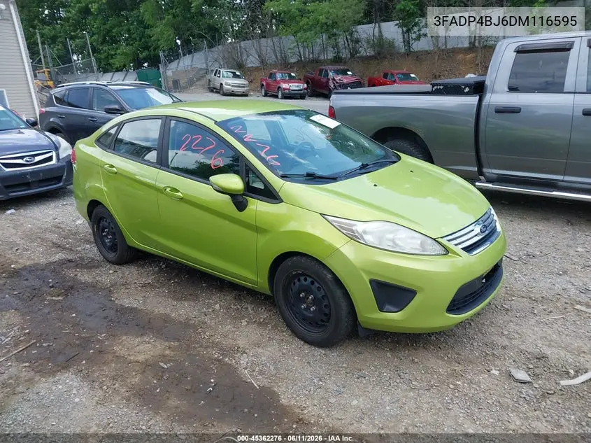 2013 Ford Fiesta Se VIN: 3FADP4BJ6DM116595 Lot: 45362276