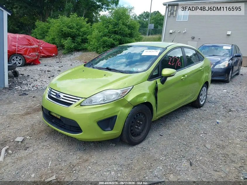2013 Ford Fiesta Se VIN: 3FADP4BJ6DM116595 Lot: 45362276