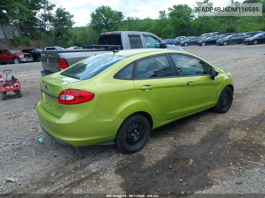 2013 Ford Fiesta Se VIN: 3FADP4BJ6DM116595 Lot: 45362276