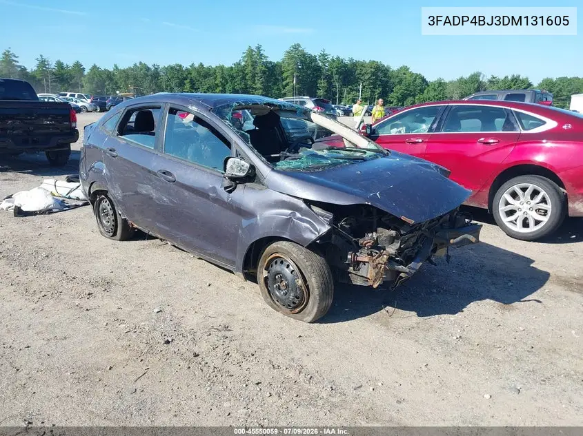 2013 Ford Fiesta Se VIN: 3FADP4BJ3DM131605 Lot: 45550059