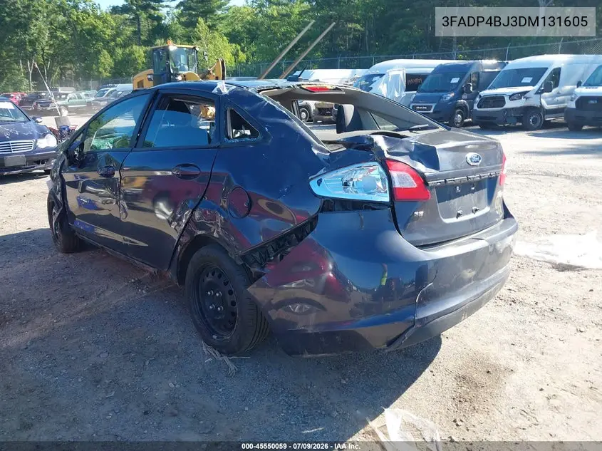 2013 Ford Fiesta Se VIN: 3FADP4BJ3DM131605 Lot: 45550059