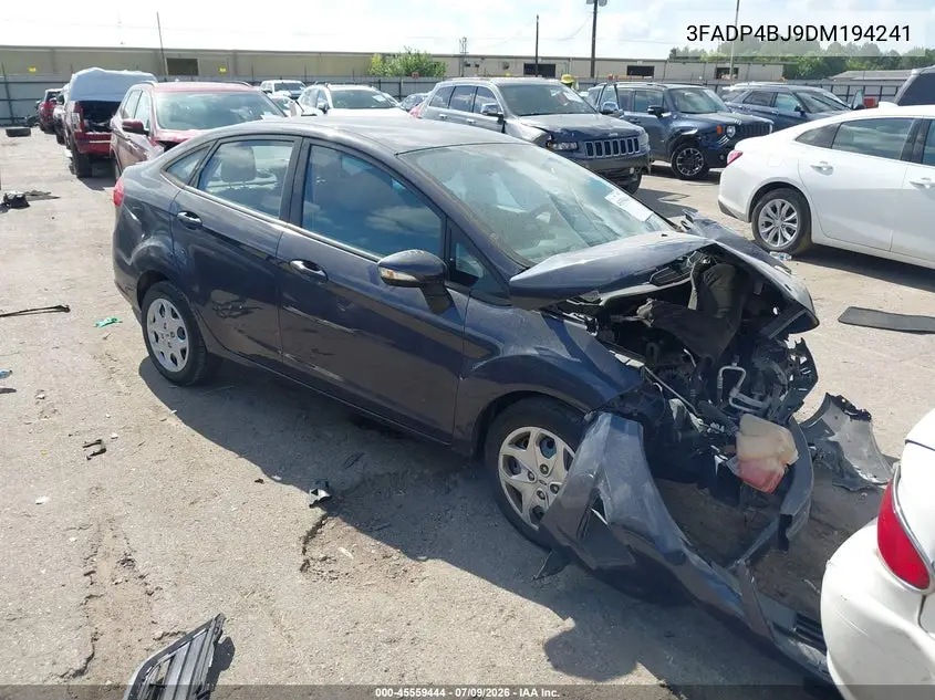 2013 Ford Fiesta Se VIN: 3FADP4BJ9DM194241 Lot: 45559444