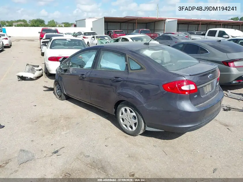 2013 Ford Fiesta Se VIN: 3FADP4BJ9DM194241 Lot: 45559444
