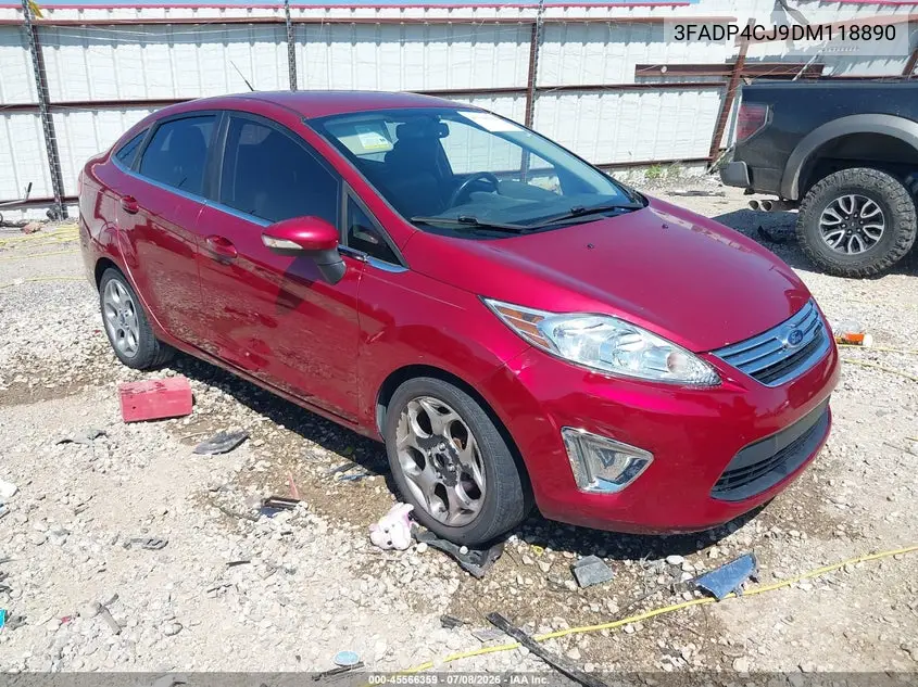 2013 Ford Fiesta Titanium VIN: 3FADP4CJ9DM118890 Lot: 45566359