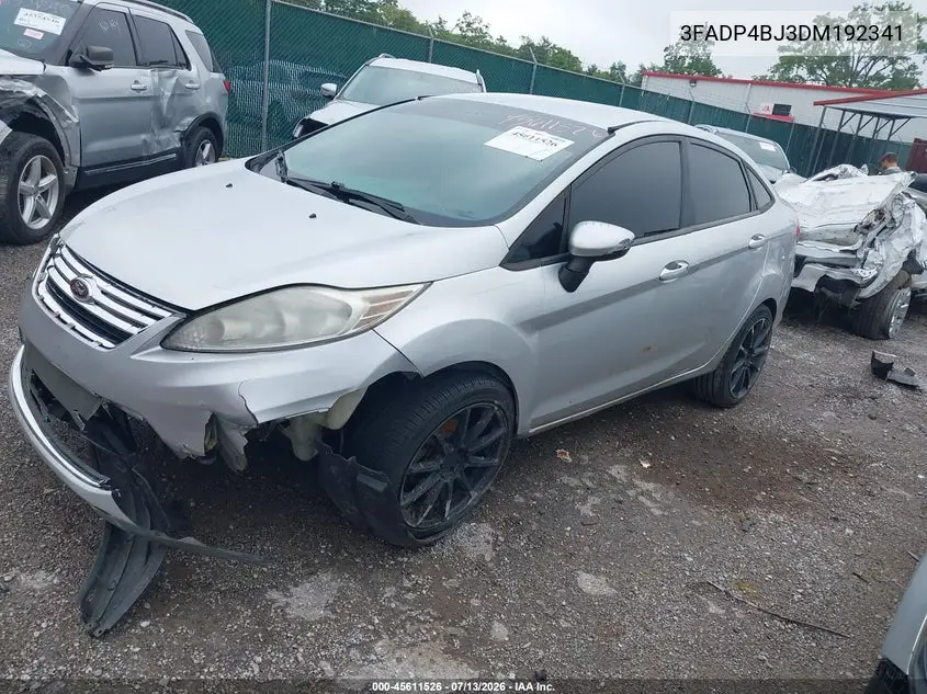 2013 Ford Fiesta Se VIN: 3FADP4BJ3DM192341 Lot: 45611526