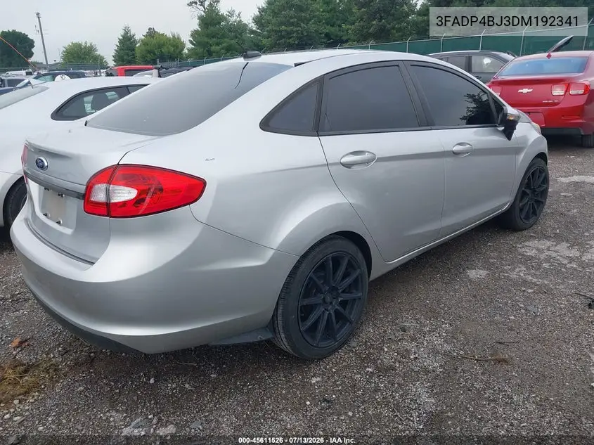 2013 Ford Fiesta Se VIN: 3FADP4BJ3DM192341 Lot: 45611526