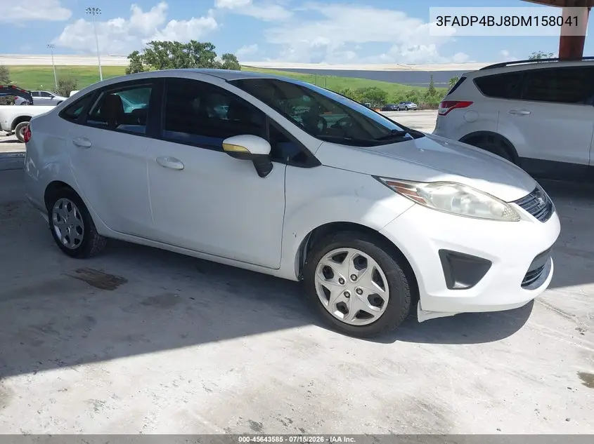 2013 Ford Fiesta Se VIN: 3FADP4BJ8DM158041 Lot: 45643585