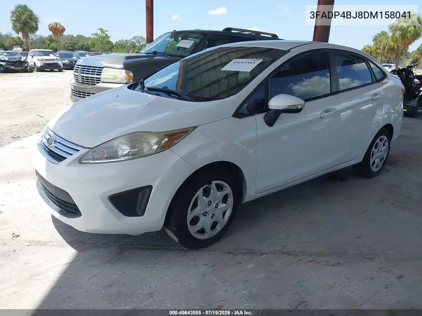 2013 Ford Fiesta Se VIN: 3FADP4BJ8DM158041 Lot: 45643585