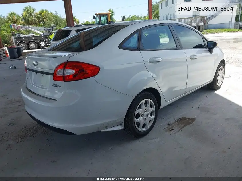 2013 Ford Fiesta Se VIN: 3FADP4BJ8DM158041 Lot: 45643585