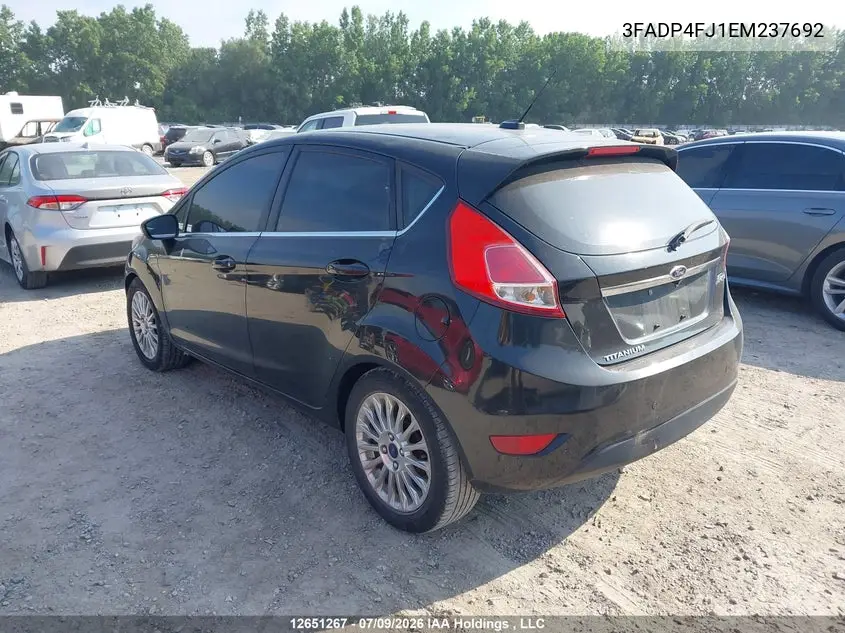 2014 Ford Fiesta VIN: 3FADP4FJ1EM237692 Lot: 12651267