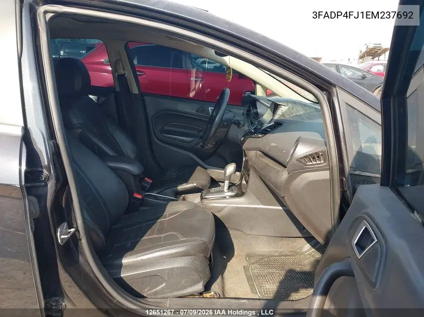 2014 Ford Fiesta VIN: 3FADP4FJ1EM237692 Lot: 12651267