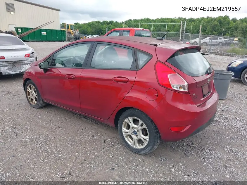 2014 Ford Fiesta Se VIN: 3FADP4EJ2EM219557 Lot: 45213647