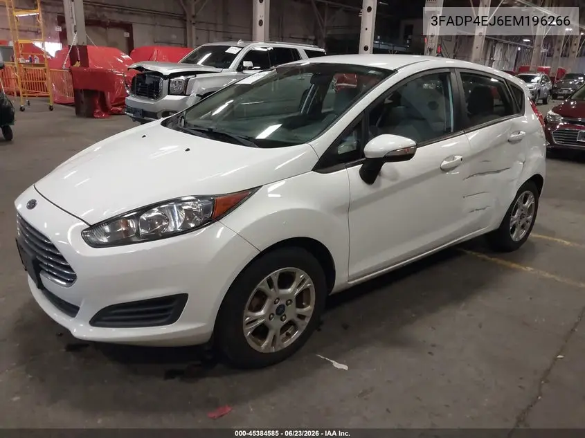 2014 Ford Fiesta Se VIN: 3FADP4EJ6EM196266 Lot: 45384585