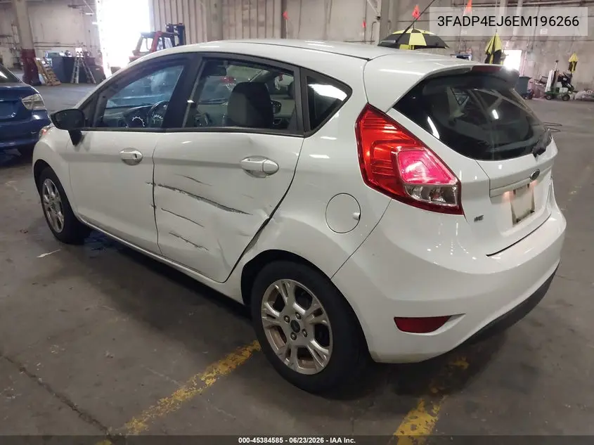 2014 Ford Fiesta Se VIN: 3FADP4EJ6EM196266 Lot: 45384585
