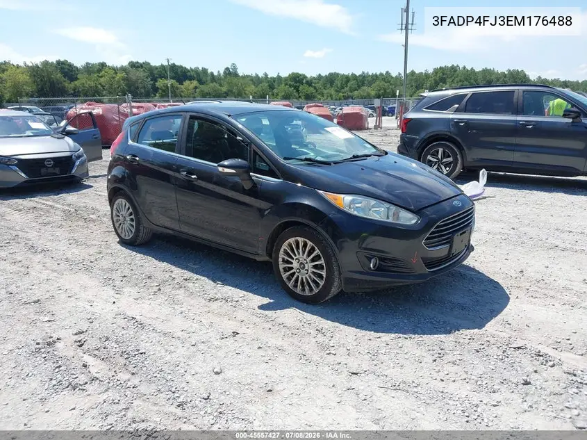 2014 Ford Fiesta Titanium VIN: 3FADP4FJ3EM176488 Lot: 45557427