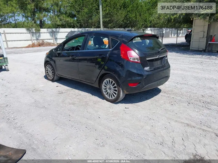 2014 Ford Fiesta Titanium VIN: 3FADP4FJ3EM176488 Lot: 45557427