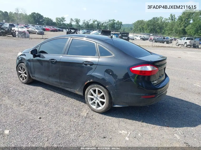 2014 Ford Fiesta Se VIN: 3FADP4BJXEM211615 Lot: 45604305