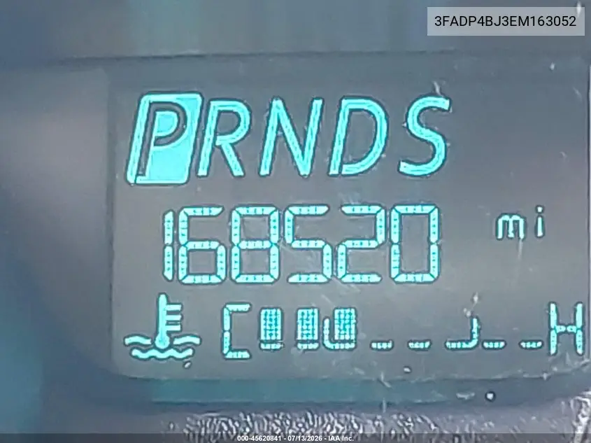2014 Ford Fiesta Se VIN: 3FADP4BJ3EM163052 Lot: 45620841
