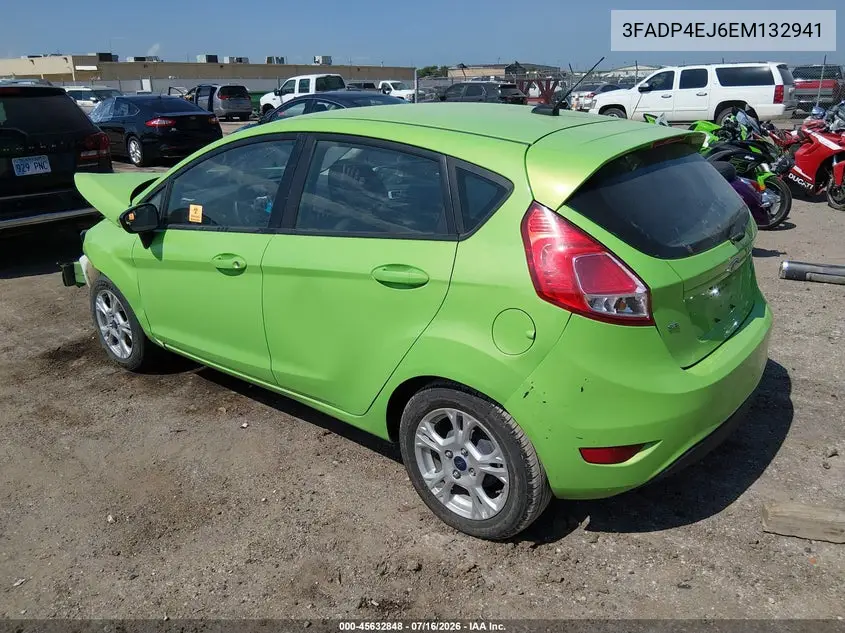 2014 Ford Fiesta Se VIN: 3FADP4EJ6EM132941 Lot: 45632848