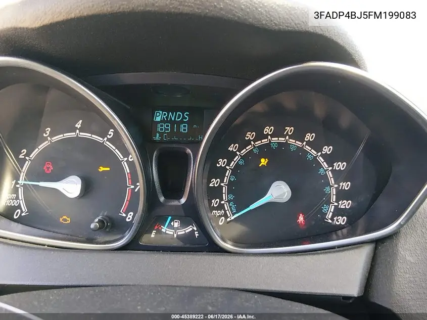 2015 Ford Fiesta Se VIN: 3FADP4BJ5FM199083 Lot: 45389222
